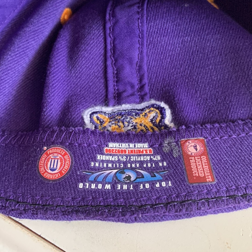 LSU baseball cap purple and gold - Picture 3 of 4